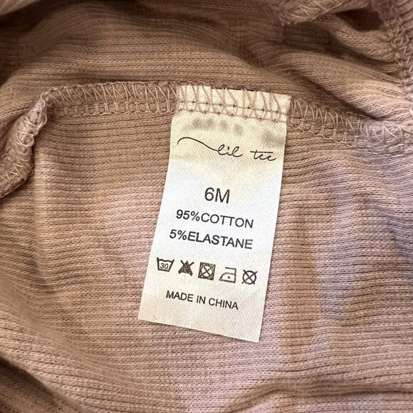 Lil Legs Mauve Ribbed Bonnet - Picture 2 of 5